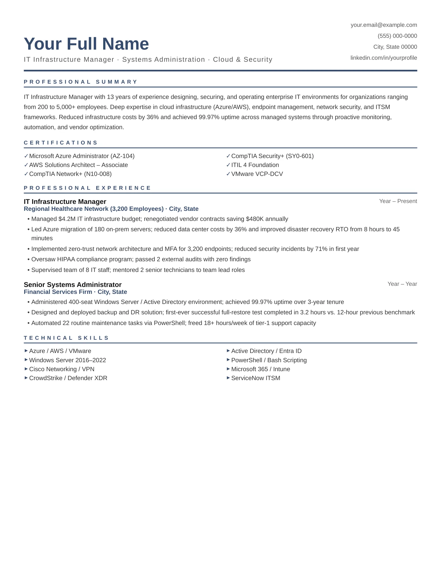 IT Resume