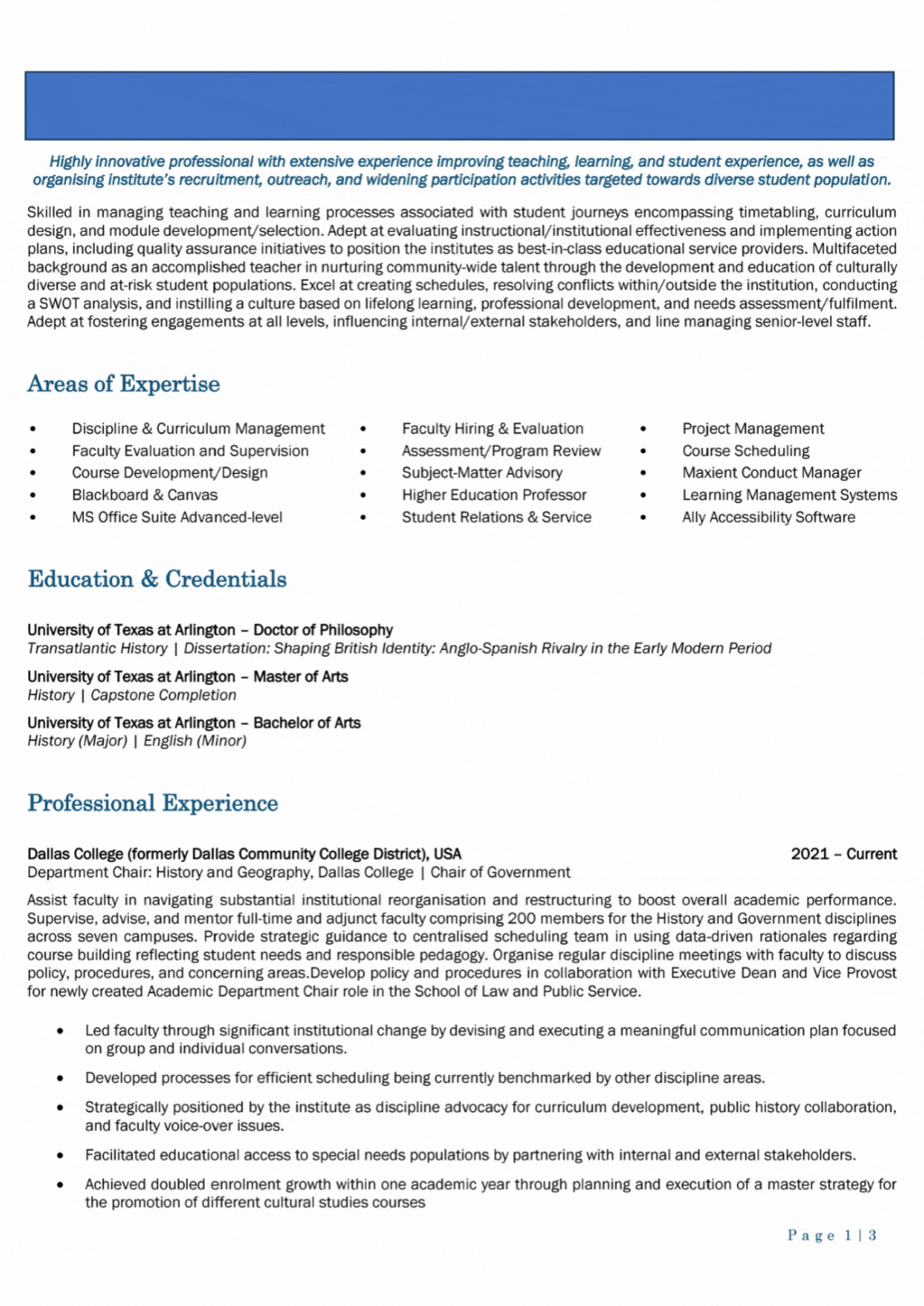 Resume design showcase